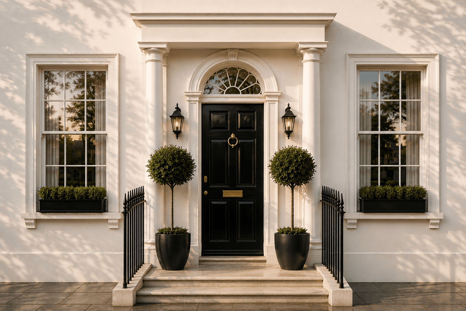 Elegant Georgian front door